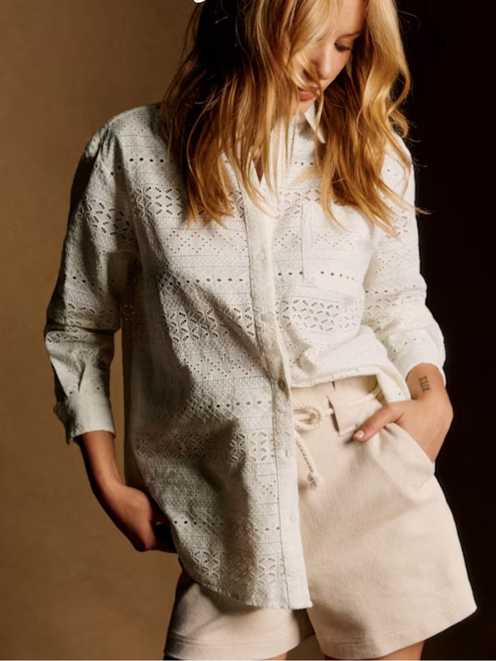Sezane Max - Embroidered Button-Up Shirt